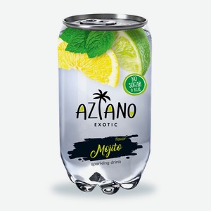 Напиток газированный Aziano Mojito со вкусом мохито 0.35 л