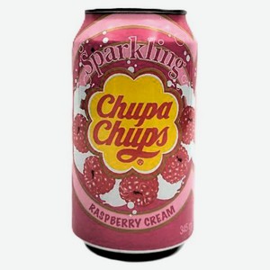 Напиток газированный Chupa Chups Raspberry cream, 0,345 л