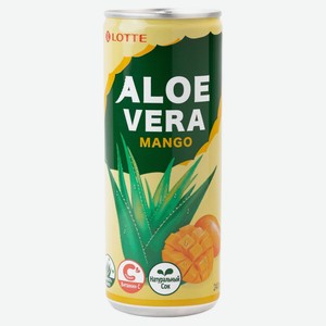 Напиток газированный Lotte Алоэ вера Манго Корея, 240 мл