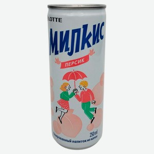Напиток газированный Lotte Milkis со вкусом персика, 250 мл