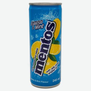 Напиток газированный Mentos Lemon & Mint, 240 мл