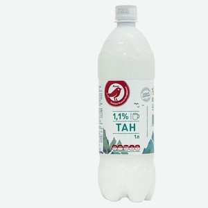 Напиток кисломолочный АШАН Красная птица Тан БЗМЖ, 1 л