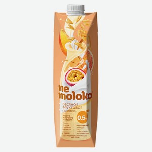Напиток овсяный Nemoloko фруктовый экзотик с манговым пюре и соками апельсина и маракуйи для детей старше 3х лет 0,5%, 1 л