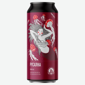 Напиток пивной Brewlok Русалка малиновый кислый Эль, 0,45 л