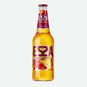 Напиток пивной ESSA Ананас, грейпфрут пастеризованный 6,5%, 0.4л