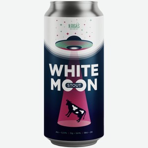 Напиток пивной White Moon Stout непастеризованный нефильтрованный, 450мл