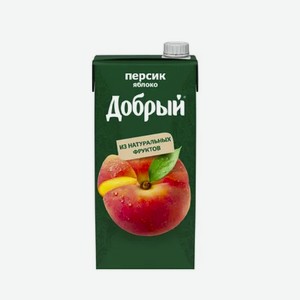 Напиток сокосодержащий ДОБРЫЙ яблоко персик 2 л