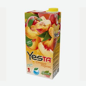 Напиток сокосодержащий YESTA Сочный Персик; Спелая Вишня 1л