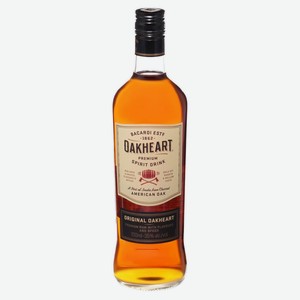 Напиток спиртовой на основе рома Bacardi Oakheart Италия, 0,7 л