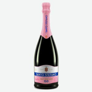 Напиток винный игристый безалкогольный Santo Stefano Brut Rose Zero Россия, 0,75 л