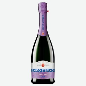 Напиток винный игристый безалкогольный Santo Stefano Rosso Zero Россия, 0,75 л