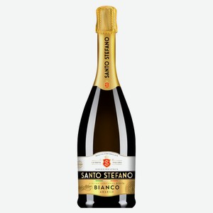 Напиток винный игристый Santo Stefano белый полусладкий Россия, 0,75 л