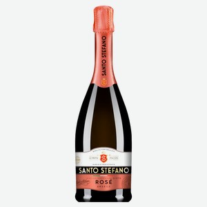 Напиток винный игристый Santo Stefano розовый полусладкий Россия, 0,75 л