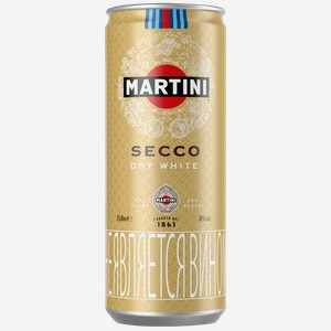 Напиток виноградосодержащий MARTINI Secco газированный, 0.25л