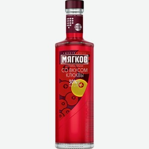 Настойка МЯГКОВ горькая со вкусом клюквы алк.30%, Россия, 0.5 L