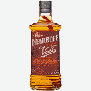Настойка Nemiroff Украинская медовая с перцем 40%, 500мл