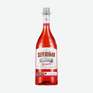 Настойка ЗИМНЯЯ ДЕРЕВЕНЬКА Клюква сладкая 0,5л 19%