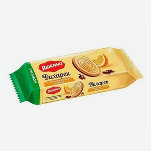 Печенье Яшкино  Вихарек , глазированное, с апельсиновым вкусом, 155 г