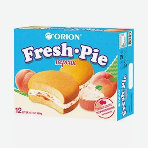 Пирожное бисквитное Orion Fresh Pie Персик 150г