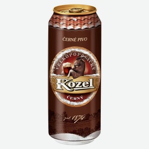 Пивной напиток Velkopopovicky Kozel темный фильтрованный 3,8%, 450 мл