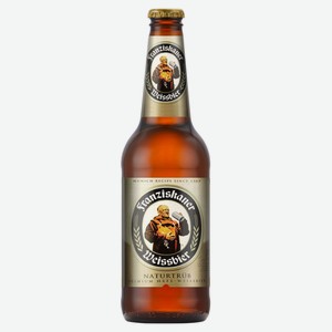 Пиво Franziskaner Hefe-Weissbier светлое пшеничное 5%, 450 мл, стеклянная бутылка