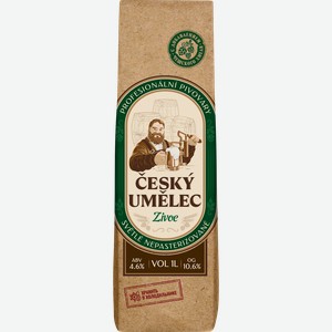 Пиво светлое ЧЕШСКИЙ УМЕЛЕЦ Живое непаст. алк.4,6% ПЭТ