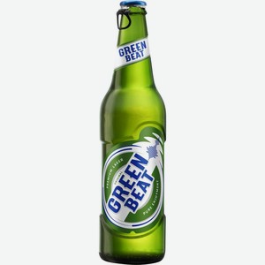 Пиво светлое GREENBEAT паст. алк.4,6% ст., Россия, 0.45 L