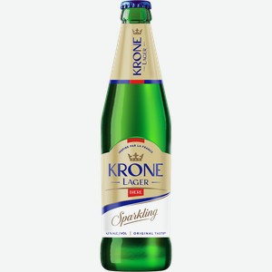 Пиво светлое KRONE BLANCHE BIERE Lager Biere паст. алк.4,7% ст.