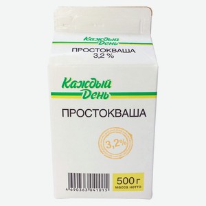 Простокваша «Каждый День» 3,2% БЗМЖ, 500 г