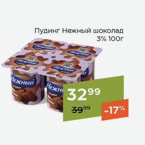 Пудинг Нежный шоколад 3% 100г