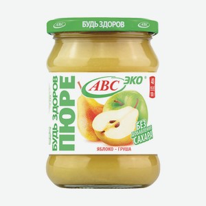 Пюре Будь Здоров 450 г Яблочно-грушевое