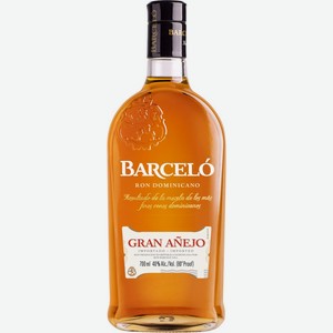 Ром BARCELO Gran Anejo выдержанный алк.37,5-40%, Доминик. респ., 0.7 L