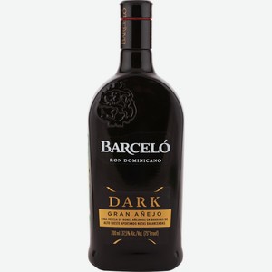 Ром BARCELO Гран Аньехо Дарк выдержанный алк.37,5%, Доминик. респ., 0.7 L