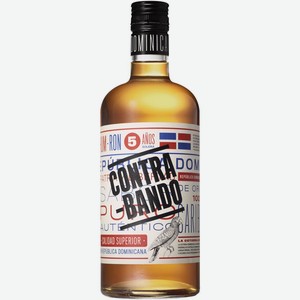 Ром CONTRABANDO 5 лет алк.40%, Доминик. респ., 0.7 L