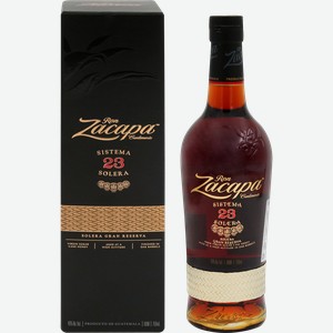 Ром ZACAPA Centenario Solera Gran Reserva 23 года 40%, п/у, 0.75л
