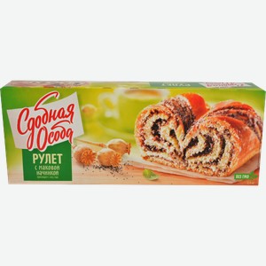 Рулет Сдобная особа с маковой начинкой 400г 400 г