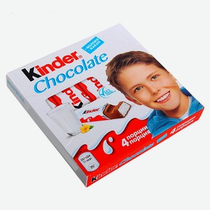 Шоколад Kinder Chocolate молочный с молочной начинкой, 50 г