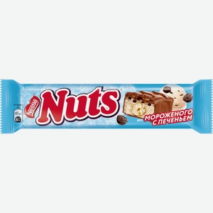 Шоколадный батончик фундук мороженое печенье Nuts Duo 60г