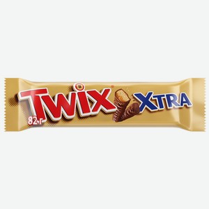 Шоколадный батончик Twix Xtra с карамелью и печеньем, 82г