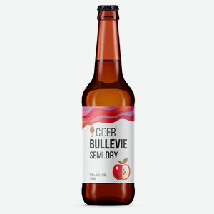 Сидр «Bullevie» Semi Dry полусухой 5,5%, 450 мл