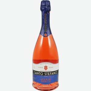 Сидр SANTO STEFANO Аперини Шприц фруктовый ароматизированный газированный особый полусладкий 6%, 0.75л