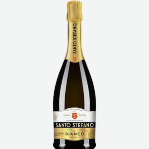 Сидр SANTO STEFANO фруктовый ароматизированный особый газированный белый полусладкий 6%, 0.75л