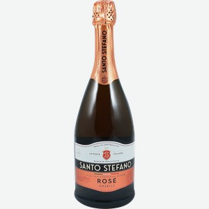 Сидр SANTO STEFANO розовый полусладкий фруктовый ароматизированный особый газированный 6%, 0.75л