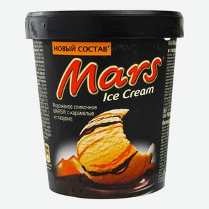 Сливочное мороженое Mars с карамелью ведерко 300 г