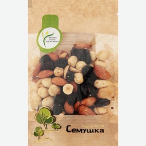 Смесь Семушка орехи жареные и изюм 150г