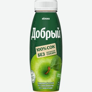 Сок Добрый Яблоко 0,3л пэт