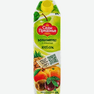Сок САДЫ ПРИДОНЬЯ Мультифруктовый с мякотью восстановленный, 1л