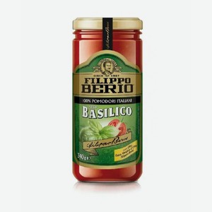 Соус томатный с базиликом Filippo Berio, 340 г, Италия