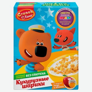 Сухой завтрак Crunch Time Ми-ми-мишки шарики со вкусом меда и яблока, 170 г