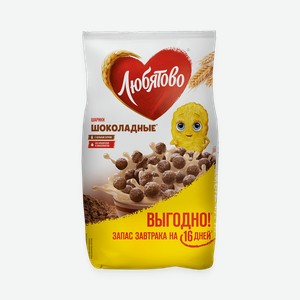 Сухой завтрак Любятово шоколадные шарики, 500 г